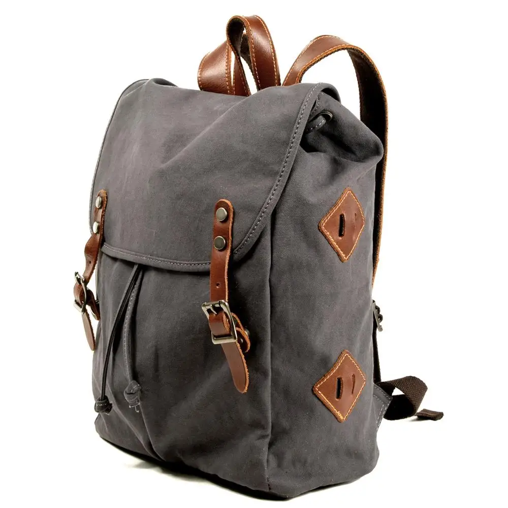 Холщовый винтажный рюкзак M346 для парашютника мужской большой дорожный ранец