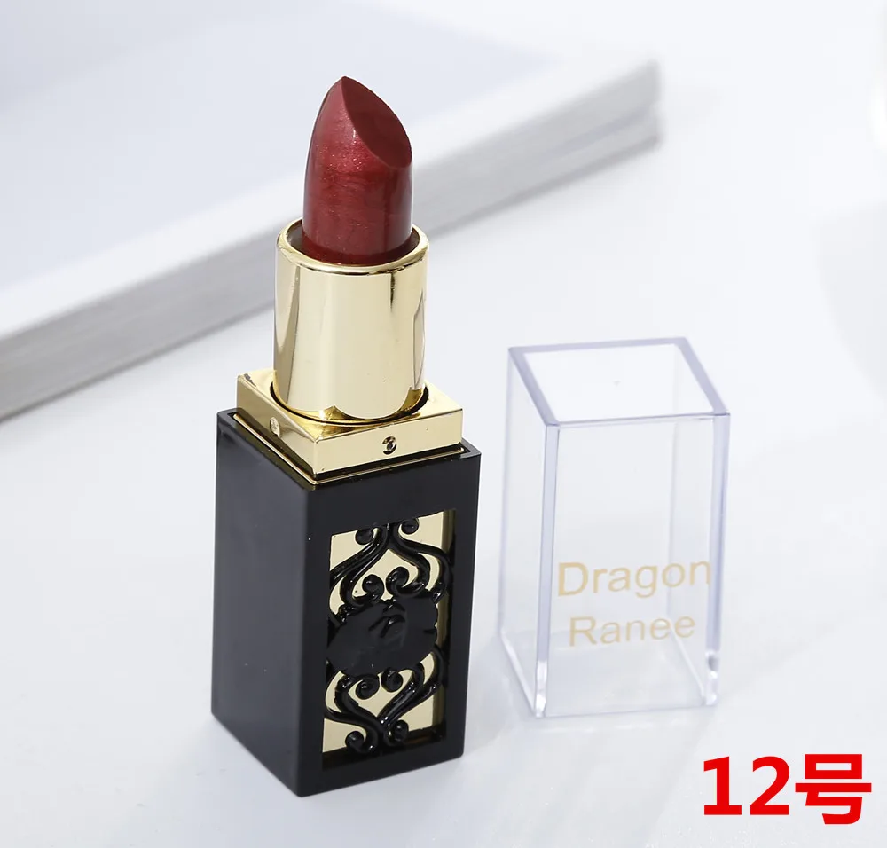 12 Colors Long Lasting Lipstick Mate Batom Glitter Waterproof Matt Lip Stick Nude Make Up Lips Makeup Teayason |