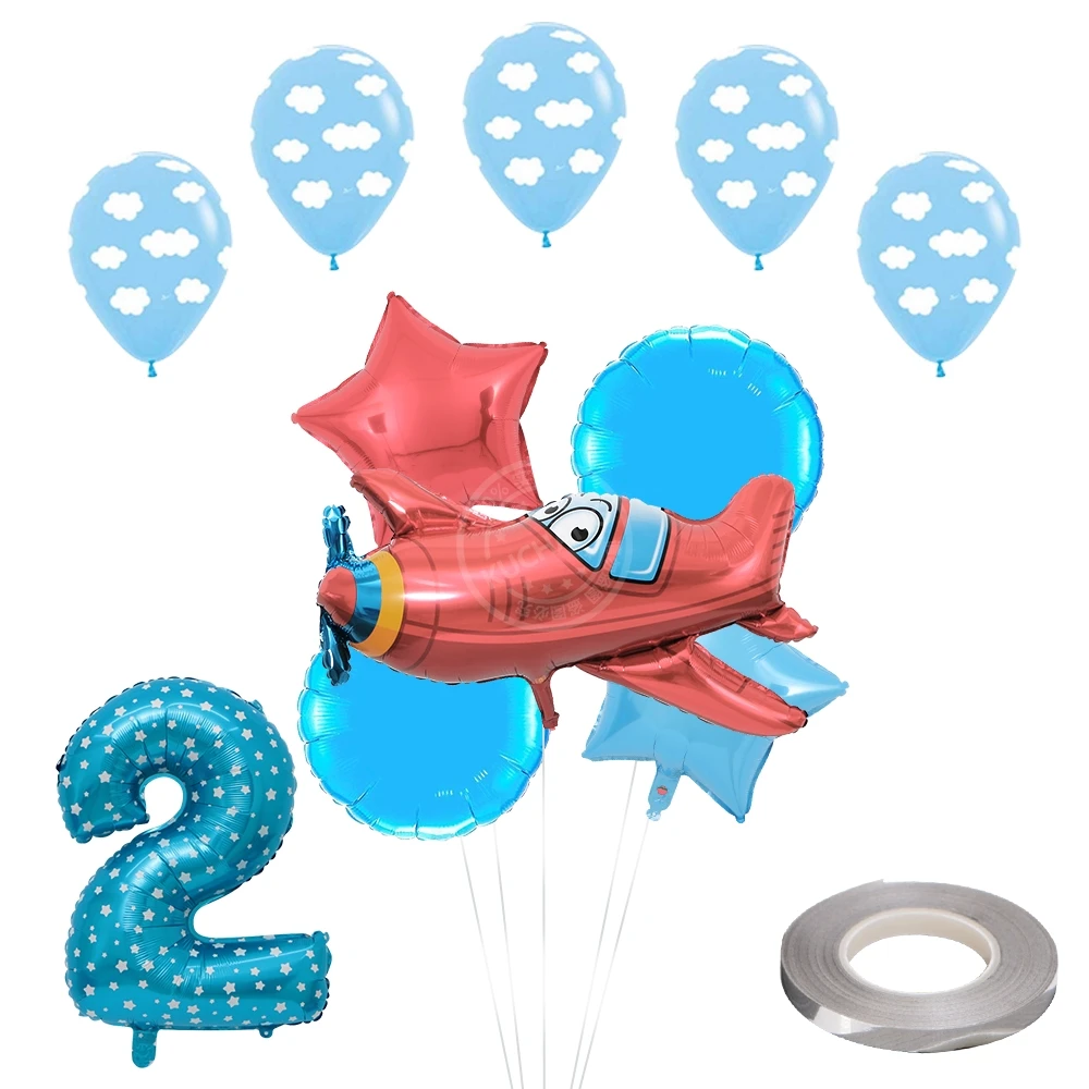 blue 2 12 шт./лот, воздушные шары с гелием из фольги, 30 дюймов, красные вечерние надувные шары с цифрами, праздничные украшения для детских игрушек, Звездные шары - Цвет: blue 2