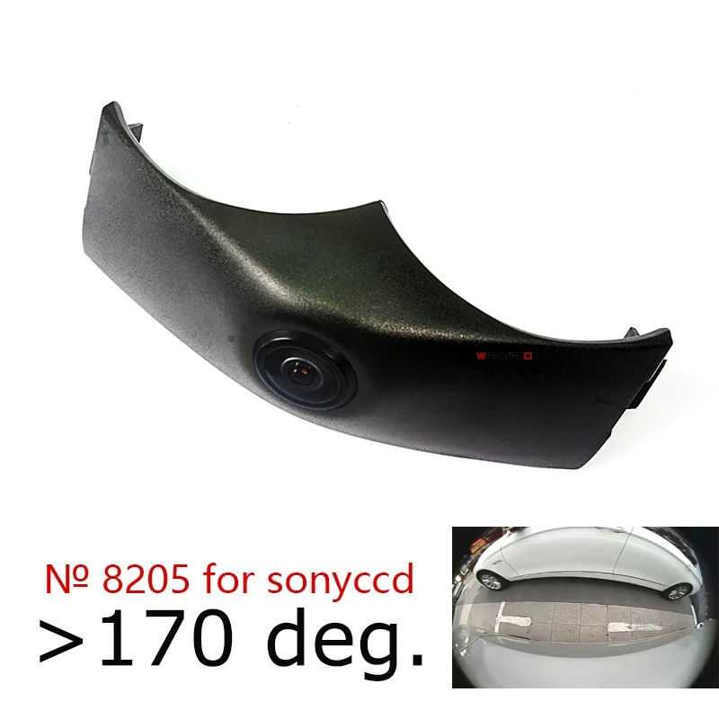 8205Sonyccd fisheye Close 180deg CCD HD Автомобильная фронтальная камера для Audi Q2L Q5L передняя решетка камеры под брендом логотип камера - Название цвета: 8205Sonyccd fisheye