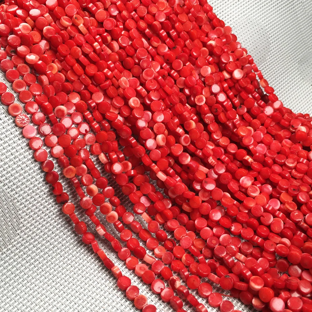 

Small beads 6MM high quality natural coral beads loose beads isolation beads DIY bracelet necklace jewelry making