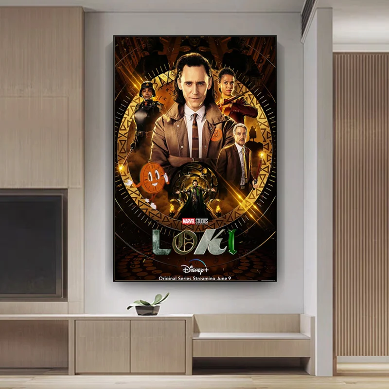 Marvel 2021 Loki хит ТВ сериал пропагандистская Картина на холсте Tom Hiddleston плакаты и