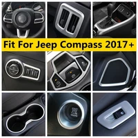 gear panel door speaker cup holder pillar a frame window lift cover trim for jeep compass 2017 2021 interior accessories