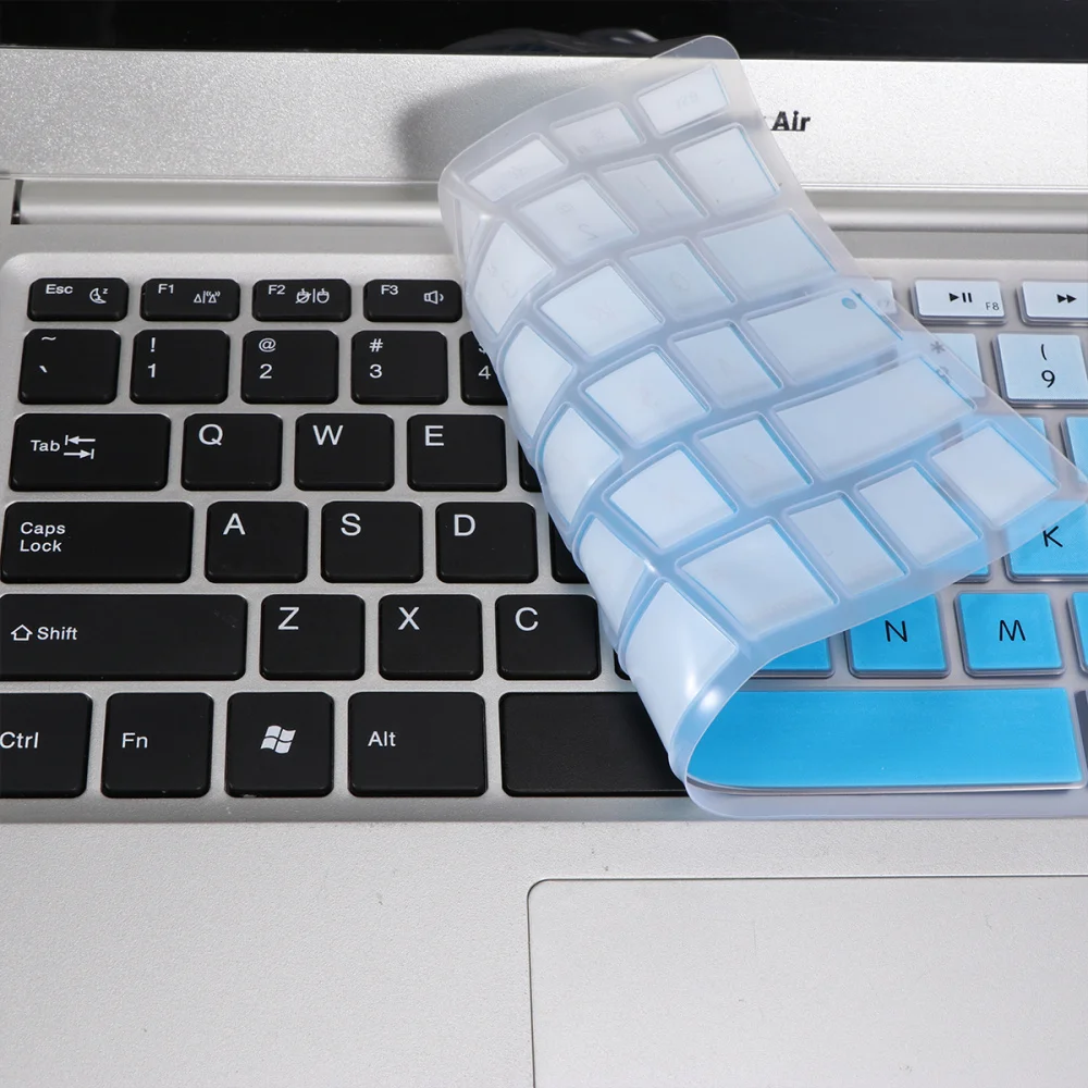 

2pcs Keyboard Cover Durable Keyboard Film Fashion Keyboard Protector Compatible for Pro Air A1466 A1466 A1502 (Blue)