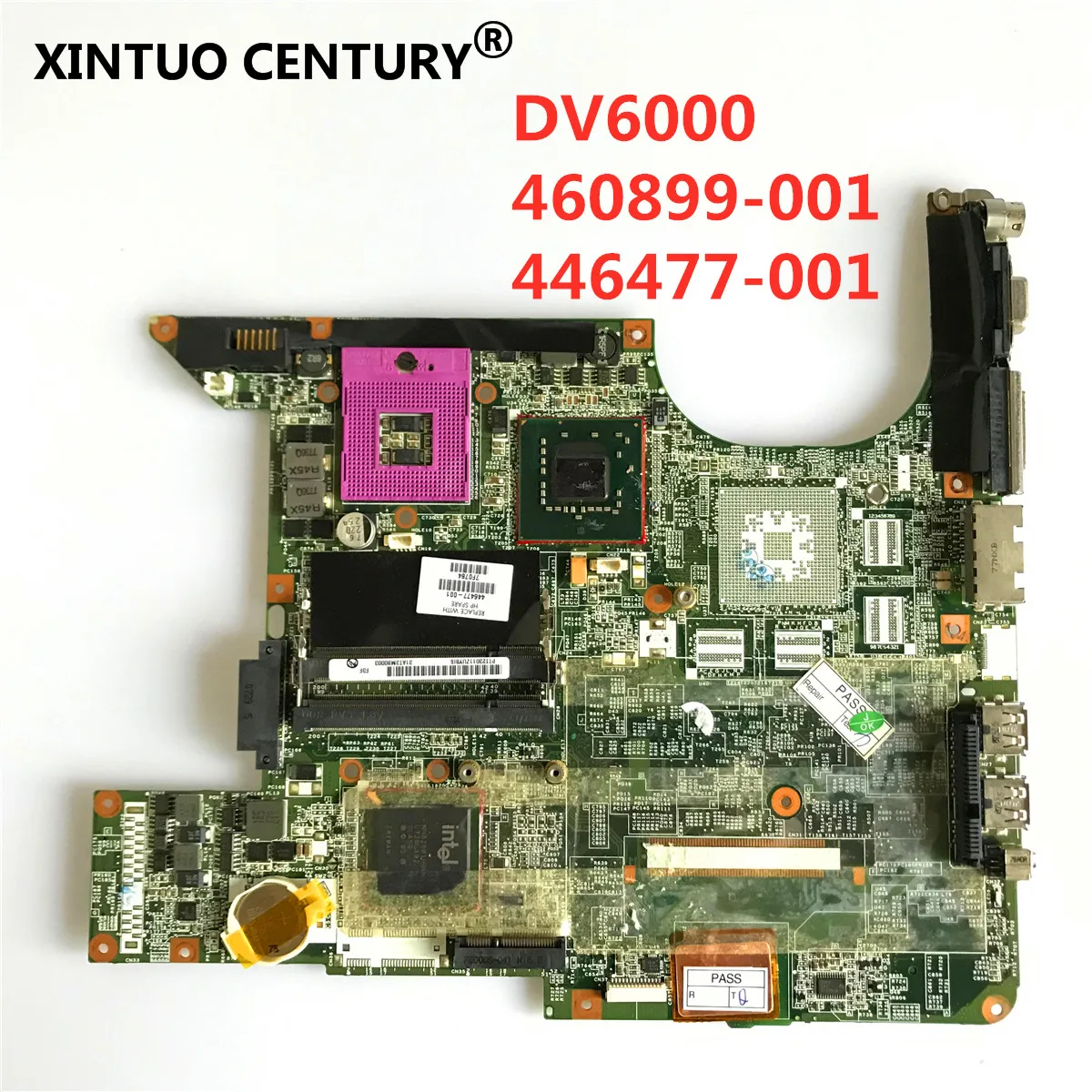 Материнская плата 446477 001 для ноутбука HP Pavilion DV6000 DV6500 материнская DA0AT3MB8F0 460901 100%