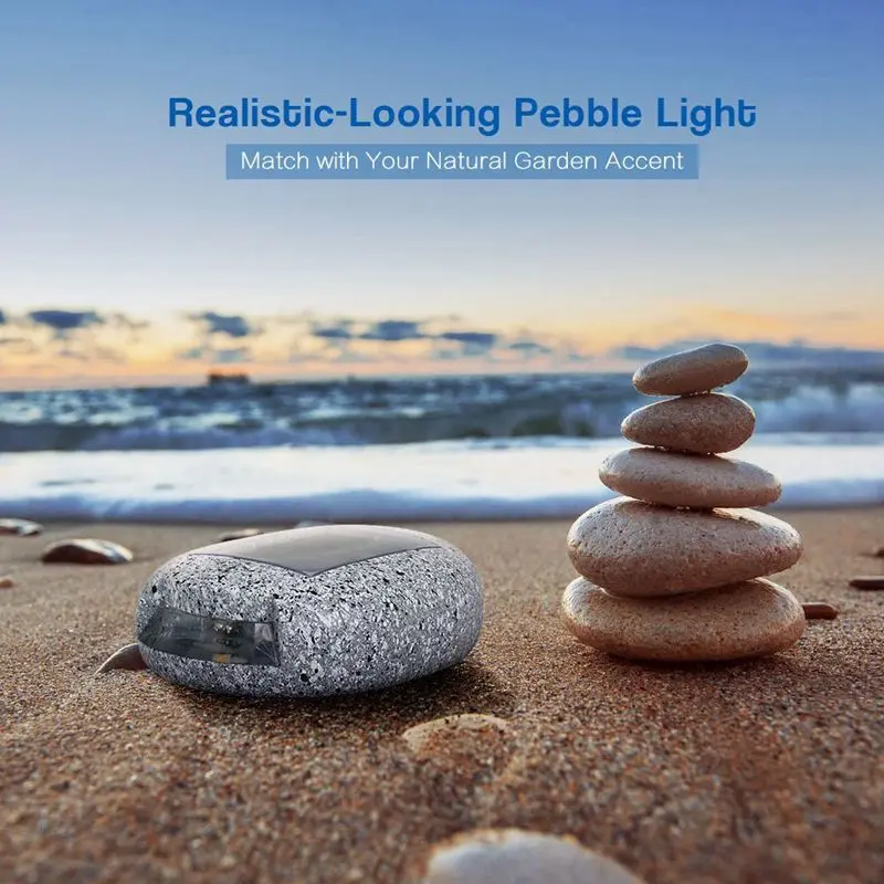 

Outdoor LED Solar Power Pathway/Stairs Light Fake Stone Lamp For Garden Decoration IP44 Waterproof