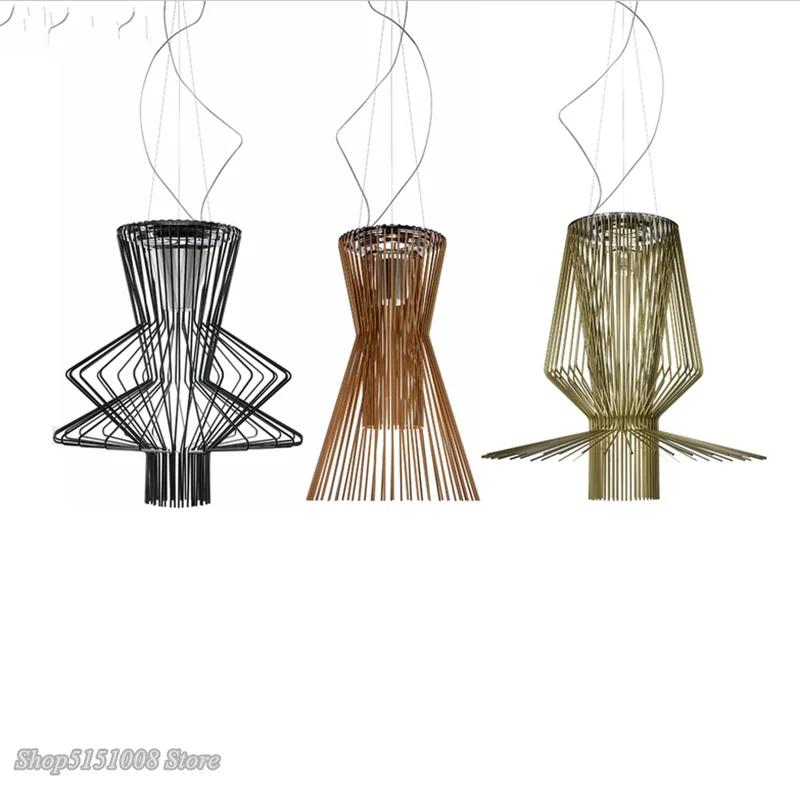 Винтажный подвесной светильник Foscarini Allegro ritico светодиодная клетка промышленная