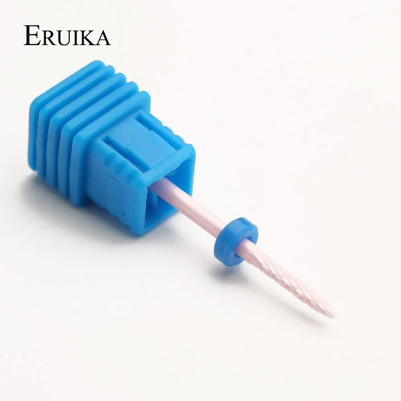 ERUIKA 1 шт. розовый керамический сверло для ногтей фреза для кутикулы Электрический Маникюрный станок аксессуары инструменты для дизайна ногтей