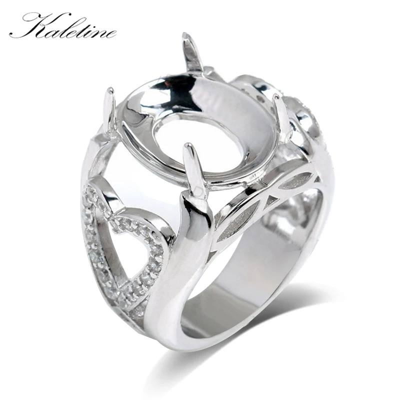 #RSHC3006 Genuine 925 Sterling Silver High Quality Big Men's Ring Without Main Stone Ready for Stone|men ring|genuine sterling silver925 silver |
