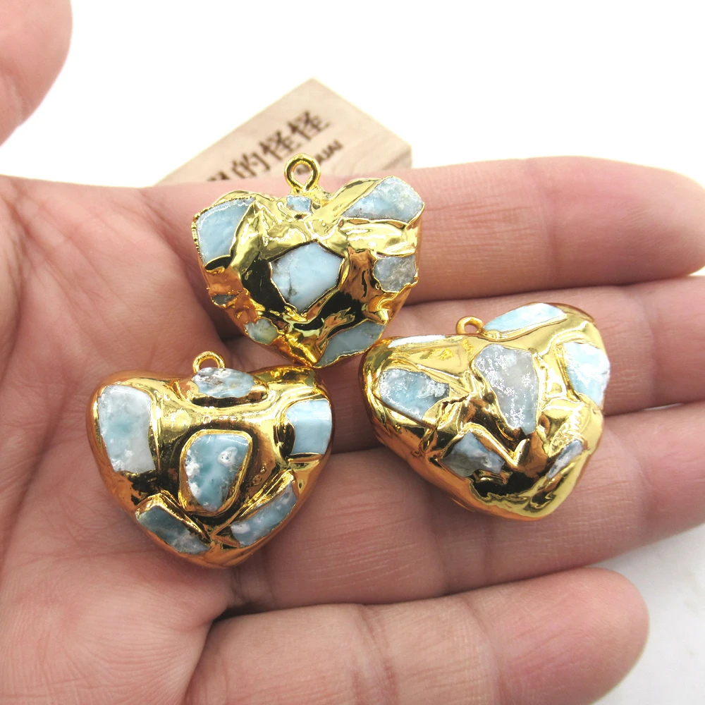 

3 шт., подвеска в форме сердца, 28 х28 мм