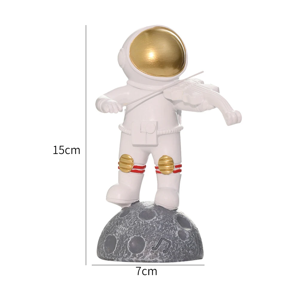 Креативная полимерная Статуэтка астронавта с Луной миниатюрные фигурки