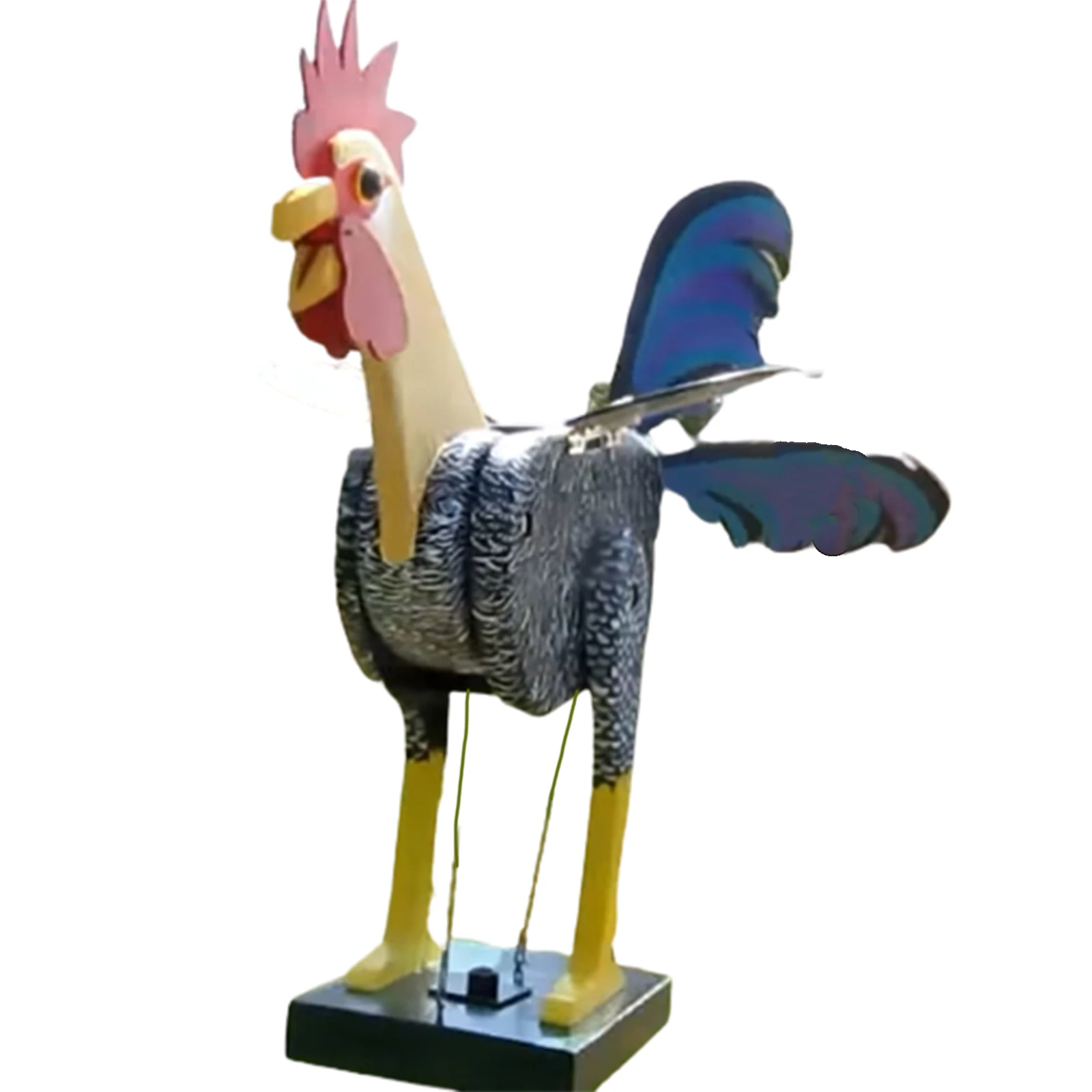 

Rooster Windmill Garden Courtyard Farm Decor Yard Statue Vivid Sculpture Outdoor Decoration Father's Day Gift Best Garden Decor