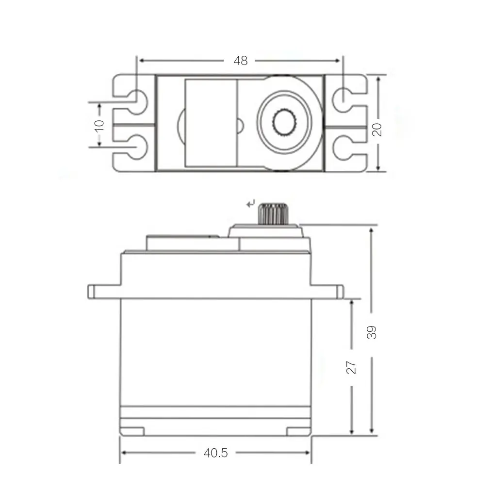 JX PDI HV5523 HV Высокое напряжение металлическое зубчатое колесо цифровой сердечник