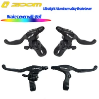 zoom bell brake lever for mtb bmx city bike aluminum alloy v brake disc brake levers with ring bicycle braking handle bike parts