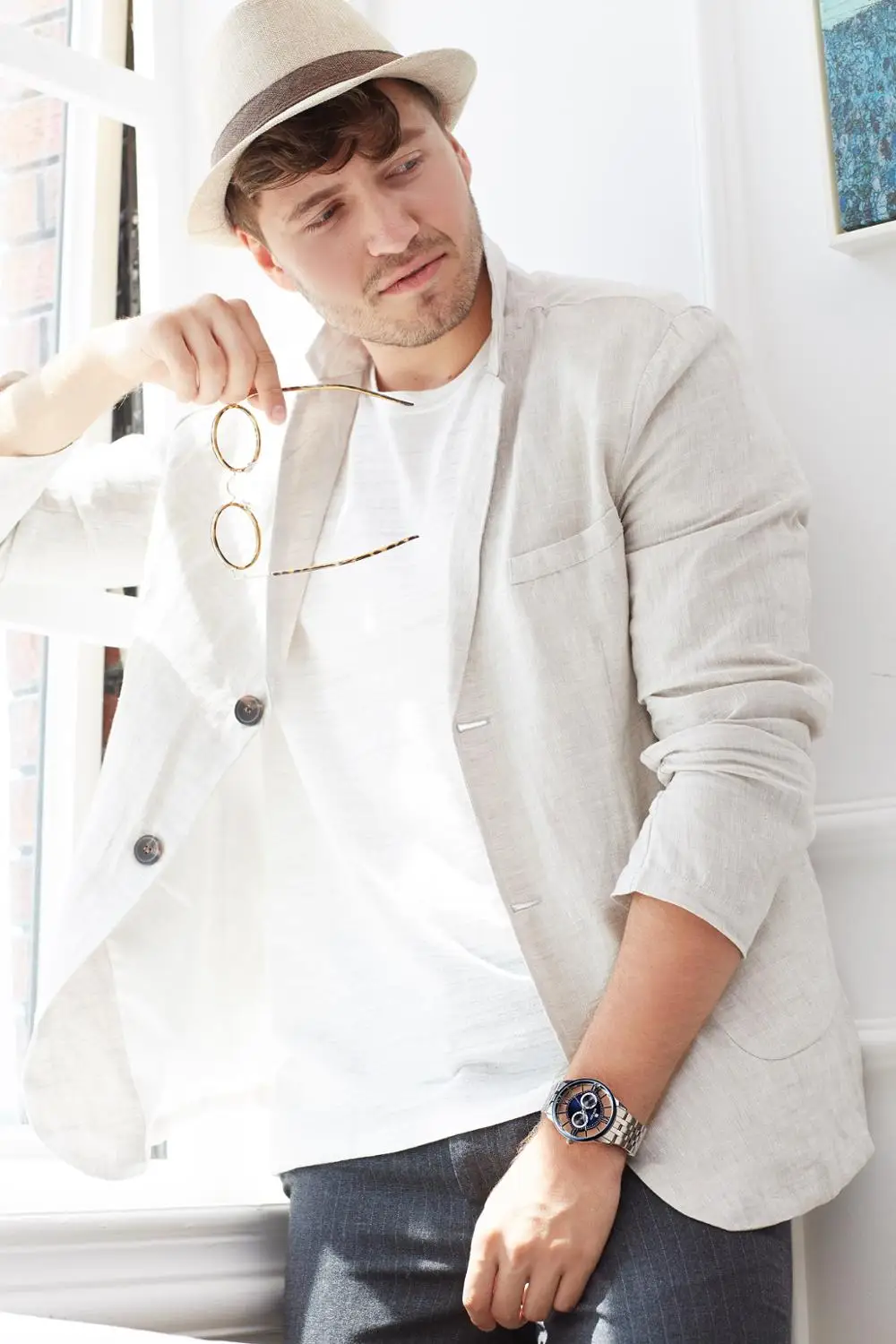 Награда мужские деловые часы высшего качества Роскошные Кварцевые из