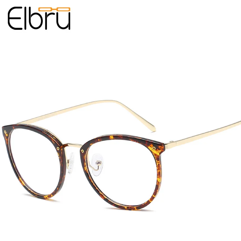 Elbru, Ретро стиль, круглые очки, фирменный дизайн, для женщин, очки, модные, мужские, цветочные, оправа для глаз, очки