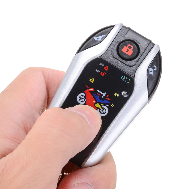 

Mayitr 1Set 105-125 DBB Motorcycle Anti-theft System Alarm Remote Engine Start Burglary Alarm 2 Way With Adjustable Shock Sensor