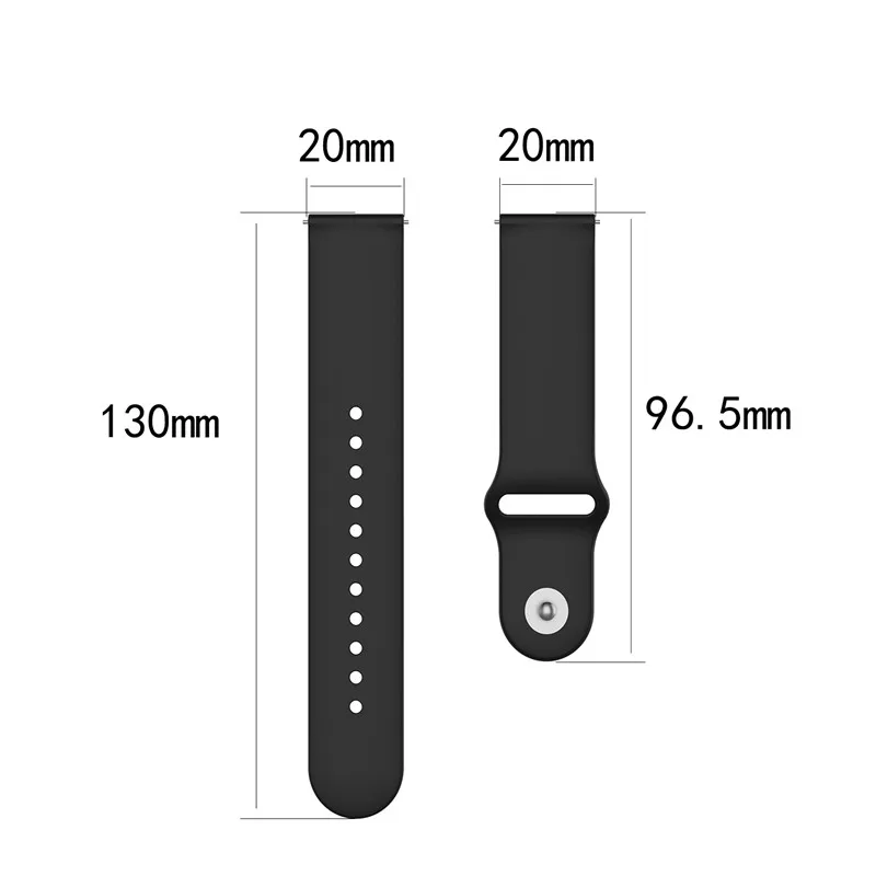 Silicone WatchBand For IMILAB KW66 / YAMAY SW022 Smart Strap Wristband bracelet For Xiaomi MiBro Air / MI Watch Color WristStrap
