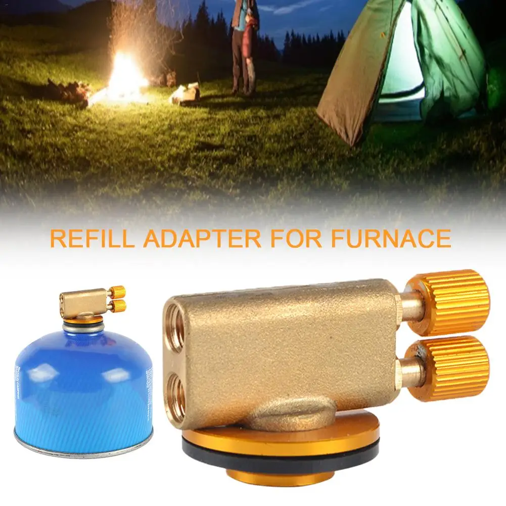 Газовый бак пополнения адаптер Открытый Кемпинг плита газовый баллон топливный