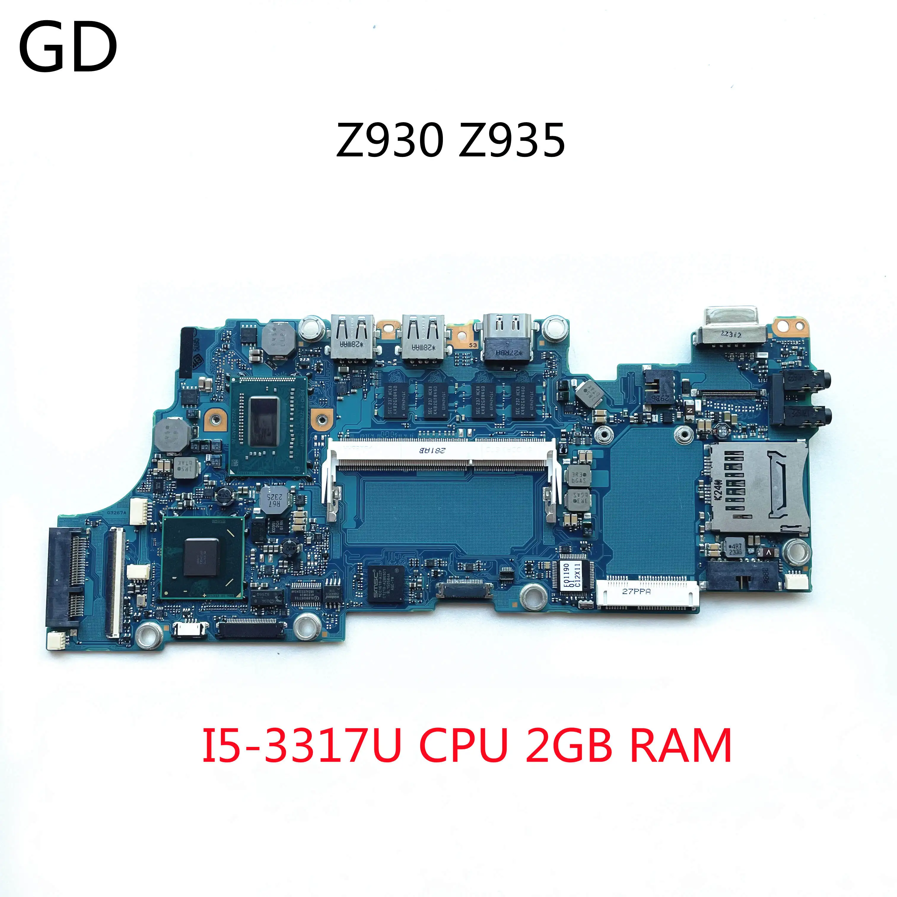 Материнская плата GD для ноутбука Toshiba Z930 Z935 A3267A HM76 с процессором I5-3317U 2 Гб ОЗУ DDR3