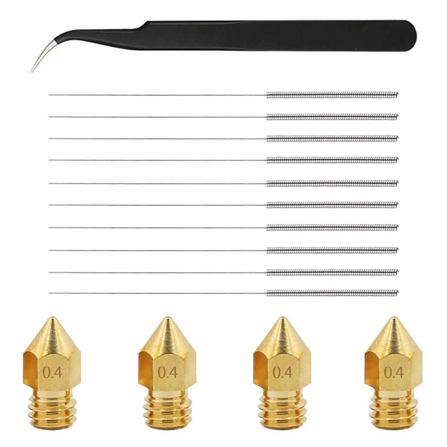 Комплект сопла для 3D принтера Creality CR 10 Tevo Tarantula дубликатора из нержавеющей