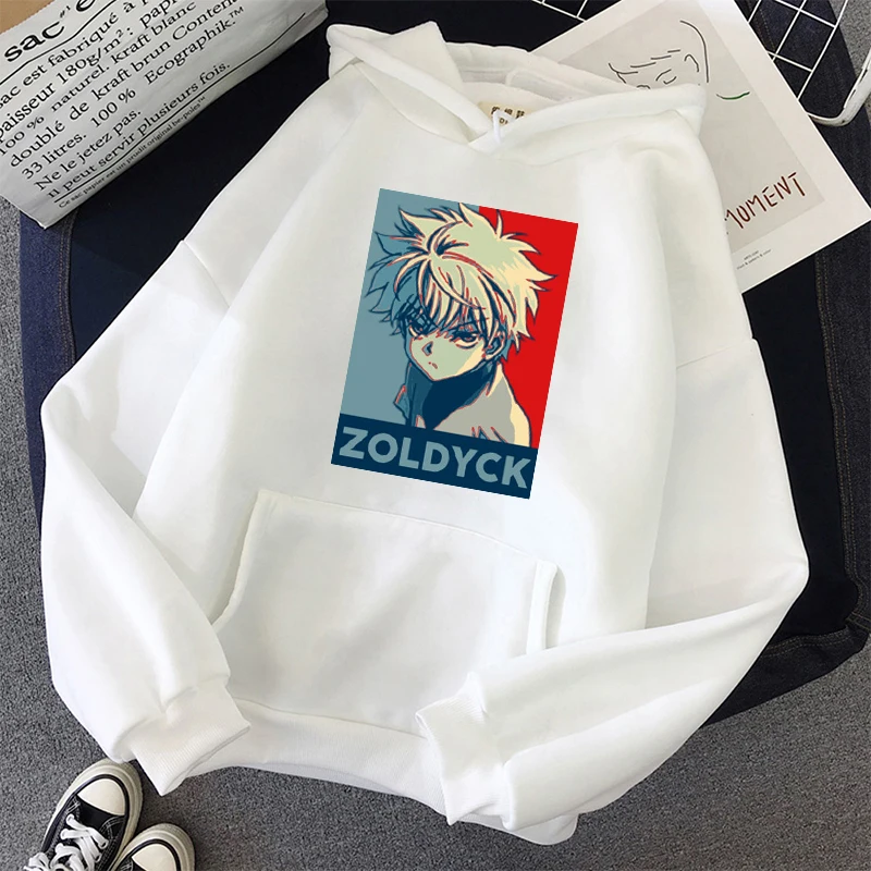 Толстовка унисекс hunter x ZOLDYCK Повседневный пуловер с длинным рукавом принтом в