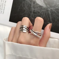 30 silver plated trendy cross ladies finger ring promotion jewelry for women engagement gift no fade