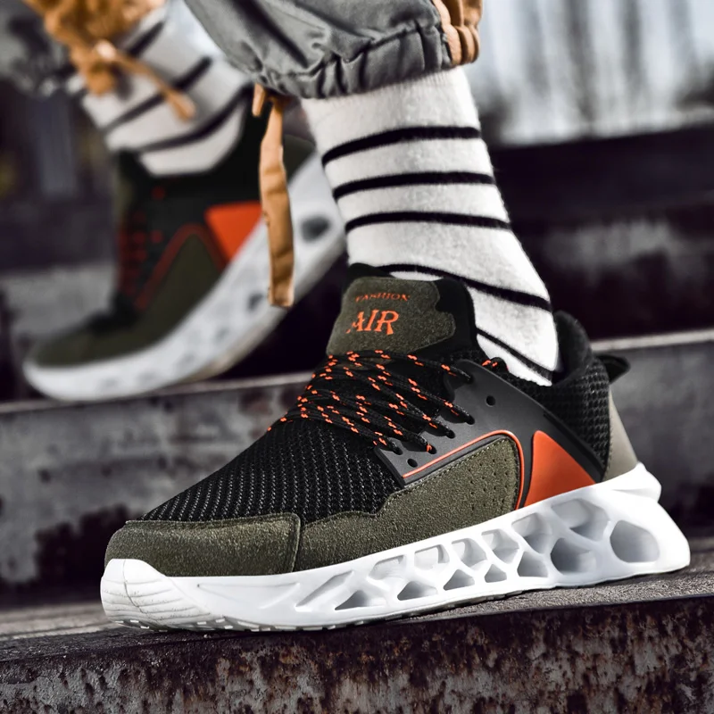 

Men Sneaker Blade Outside Running Shoes for Men Fashion 2020 Trending Walking Jogging Shoes Breathable Casual Lace-Up Sneakers