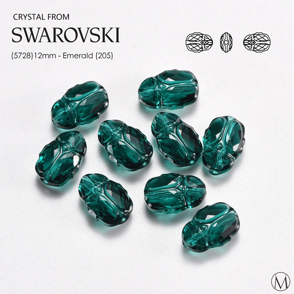 Scarab бусины из кристаллов Swarovski 1 шт. 5728-12 мм ручной работы ювелирные аксессуары |
