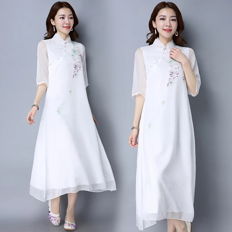 Женское платье весна лето 2020 белое винтажное элегантные пляжные женские платья