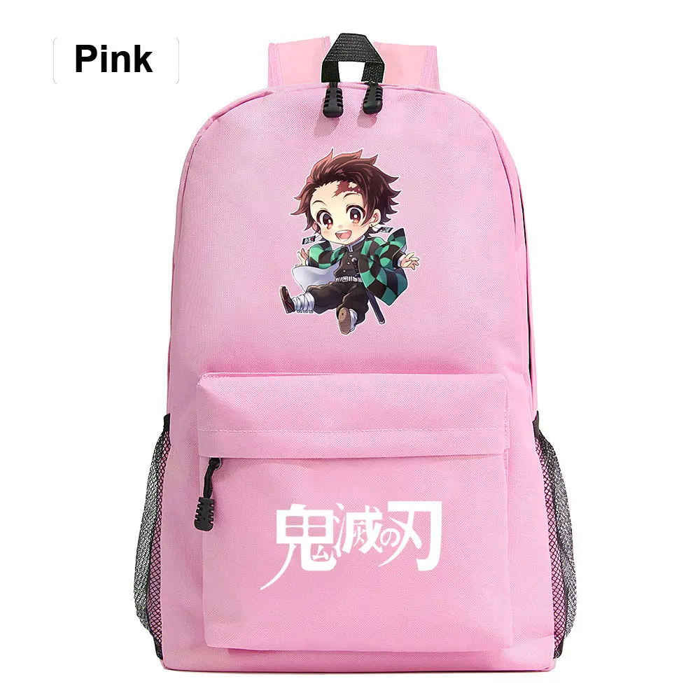 

New Anime Demon Slayer Prints Boy Girl Kids Book Bags Women Bagpack Teenagers Schoolbag Men Student Laptop Travel Backpacks