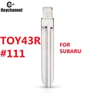 10 шт. Металл #111 Заготовка ключа замка зажигания автомобиля для KD VVDI Remote Blade для Subaru XV Legacy Forester Outback Impreza Tribeca Isuzu LISHI TOY43R