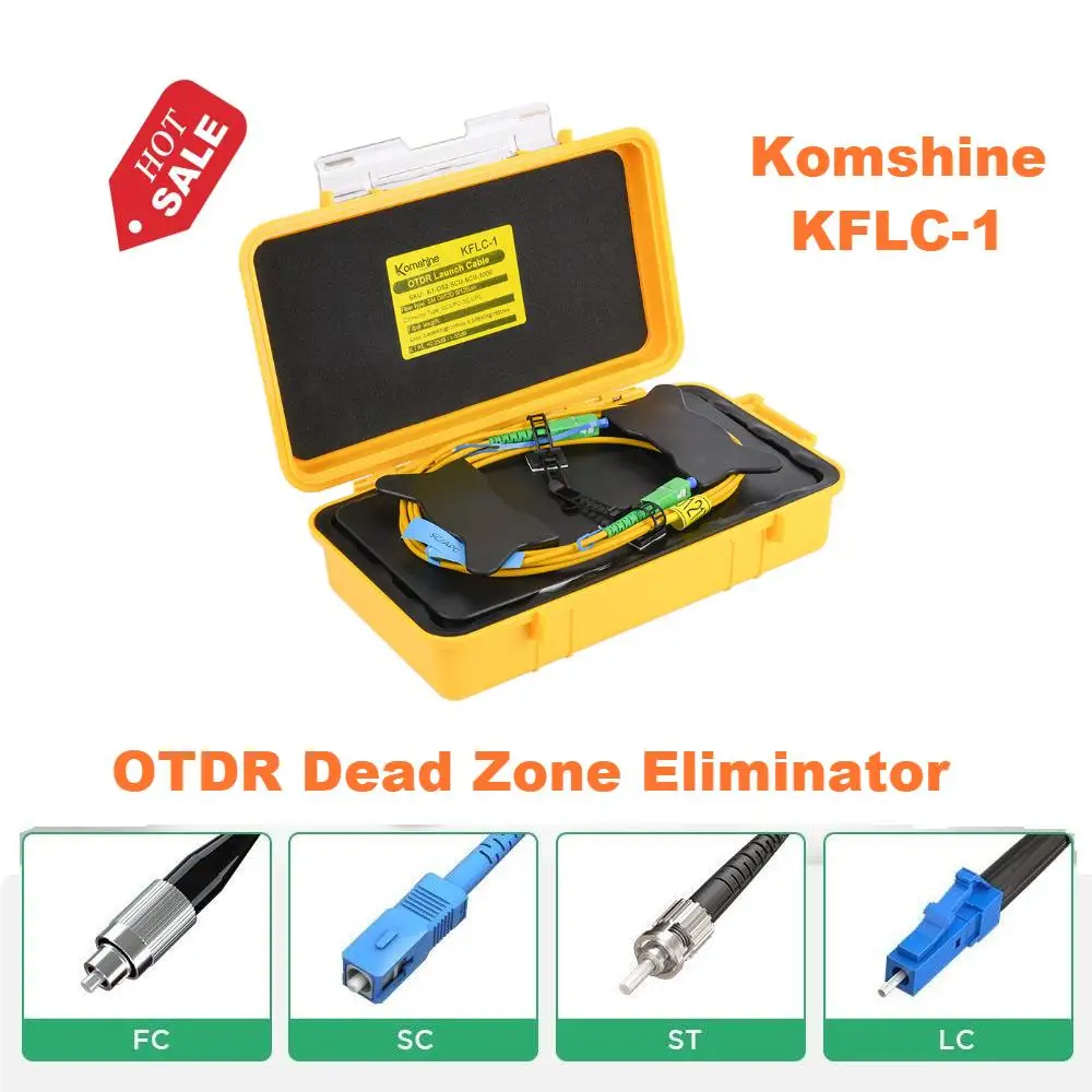 

Komshine KFLC-1 OTDR Dead Zone Eliminator SC/APC SC/UPC OM1 62.5/125um OM2 OM3 50/125um Multimode Fiber Optic Launch Cable Box