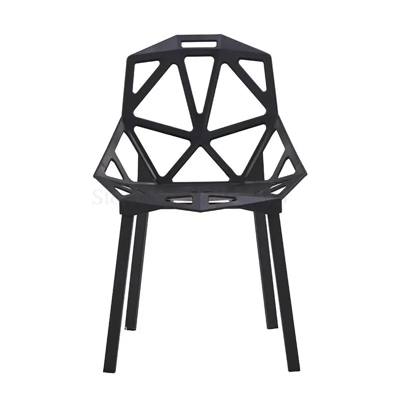 Скандинавский пластиковый стул Трансформеры геометрический в дырочку Офисная