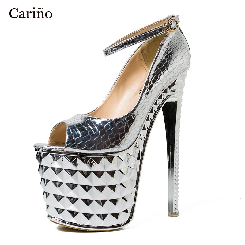 

Женские туфли на высоком каблуке, стильные сандалии-лодочки на платформе, с открытым носком, с ремешком и пряжкой, для ночного клуба и вечери...