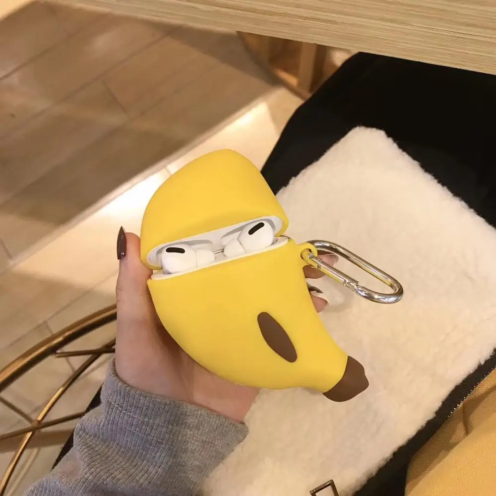 KK Чехол с бананом картофелем фри для AirPods Pro, мягкий чехол, чехол для Airpod Pro, чехол для Apple Air Pods Pro, зарядная коробка - Цвет: KK