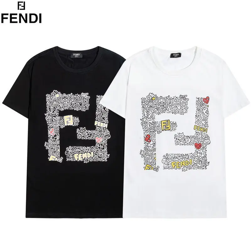 

2021 summer old Foye wangjiaer same letter print D loose T-shirt for lovers