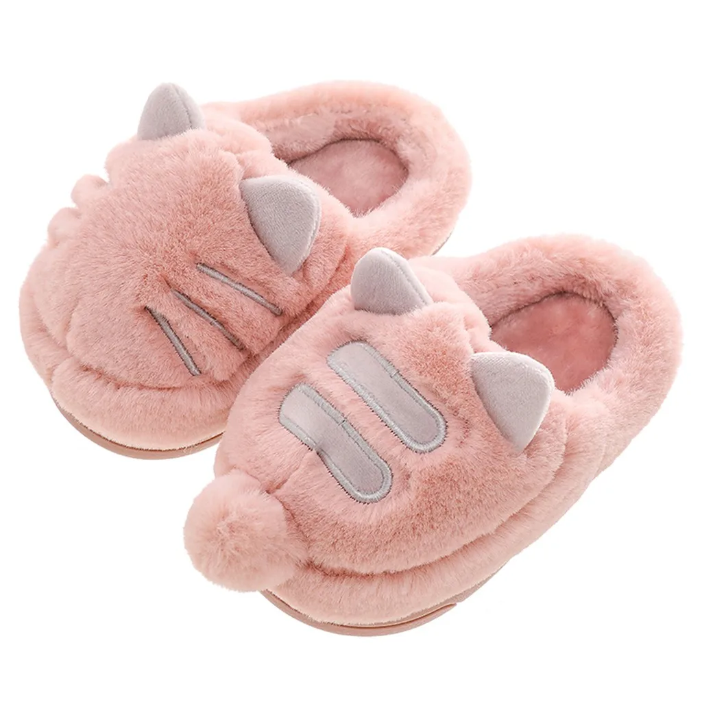 Детские милые домашние тапочки КОТЫ для маленьких девочек и мальчиков детская