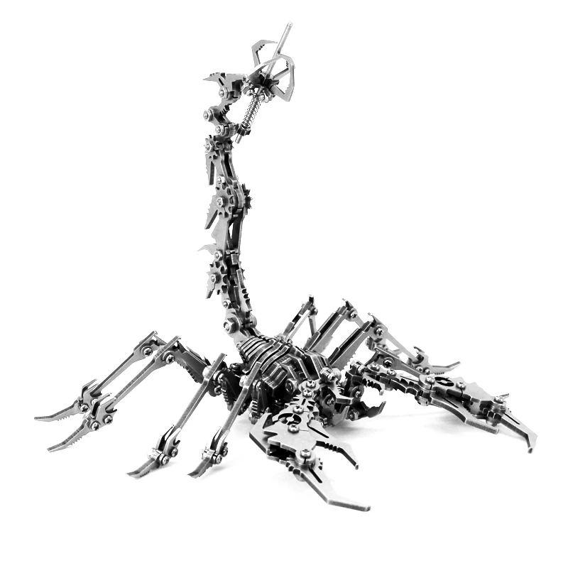Металлическая 3D модель сделай сам сборный Пазл Король скорпиона пазл из