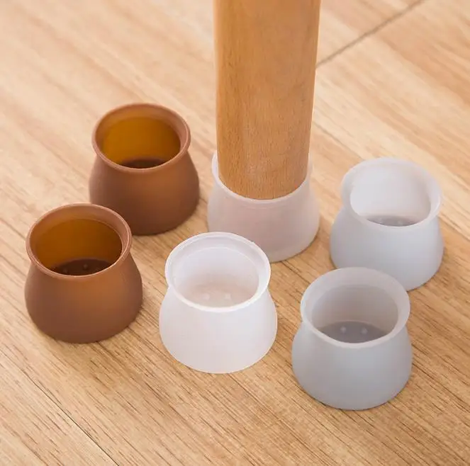 

4-8pcs Table Chair Legs Silicone Caps Funiture Feets Protector Covers Non-slip Table Leg Caps Foot Protection Bottom Covers