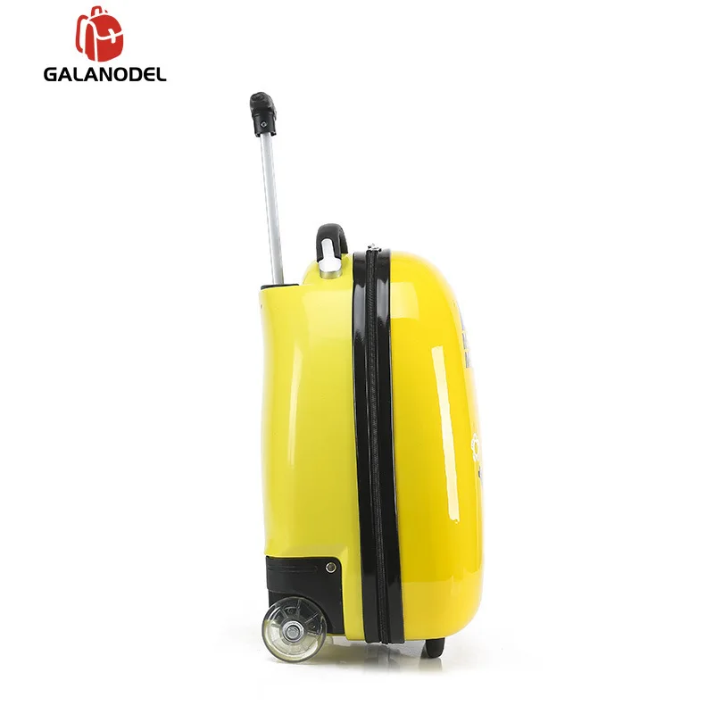 Новый Детский чемодан на колесиках с мультипликационным принтом для мальчиков