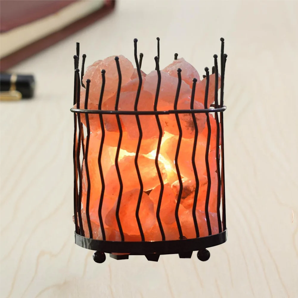 

European Style Fashion Creative Crystal Salt Night Lamp Simple LED Table Light for Office Home Bedroom(US Plug)