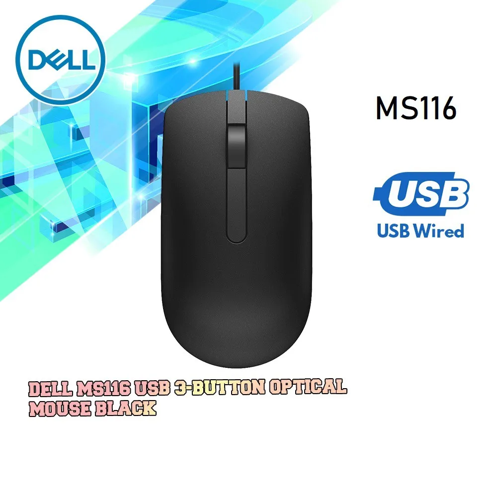 

DELL MS116 / MS111 USB OPTICAL WIRED MOUSE. m170, m331,m330, m185, B170, B175,MX350 M220 M314 MOUSE