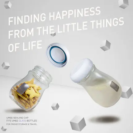 Оригинальная стеклянная Детская Бутылочка UMEE с защитой от коликов|Бутылки| |