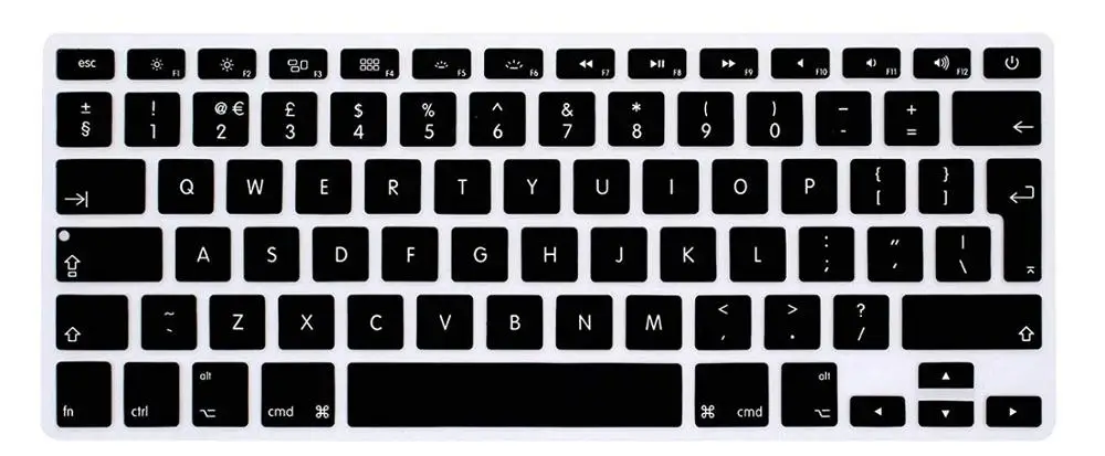 Чехол для клавиатуры с английской раскладкой EU силиконовый чехол MacBook Pro 13 15 17