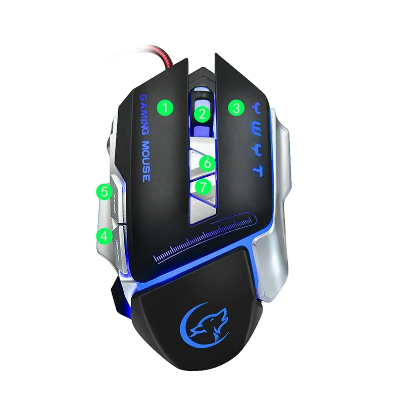 G810 игровая мышь Usb Проводная оптическая 3200 точек/дюйм регулируемая 8 кнопок мыши с