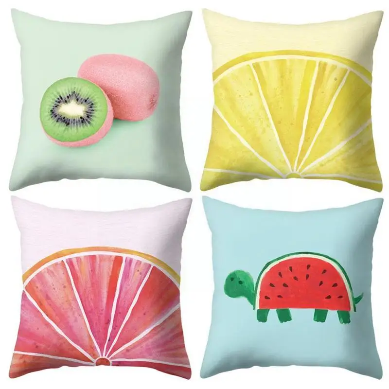 

Fruit Peach Skin Hug Pillowcase Home Fashion Wedding Car Cotton Pillowcase Watermelon Throw Decoration Sofa Cushion Home N8V7