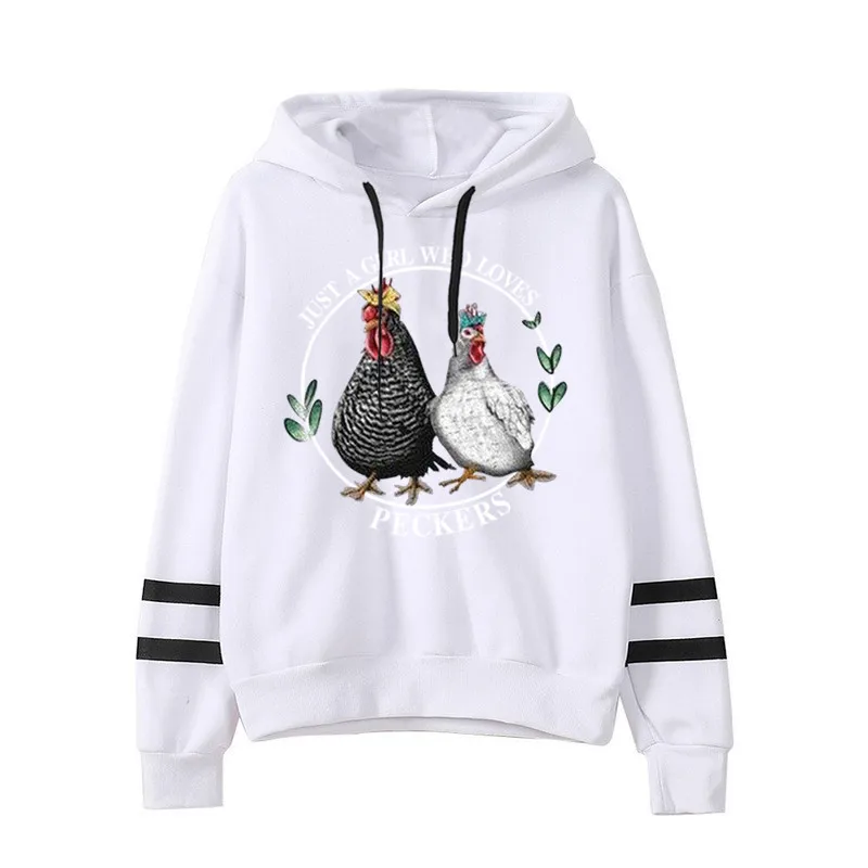 

Women Hoodie A Girls Love Peckers Printed Hoodies Women Double Striped Long Sleeve Fleece Sweatshirt with Hat Girls Pullovers