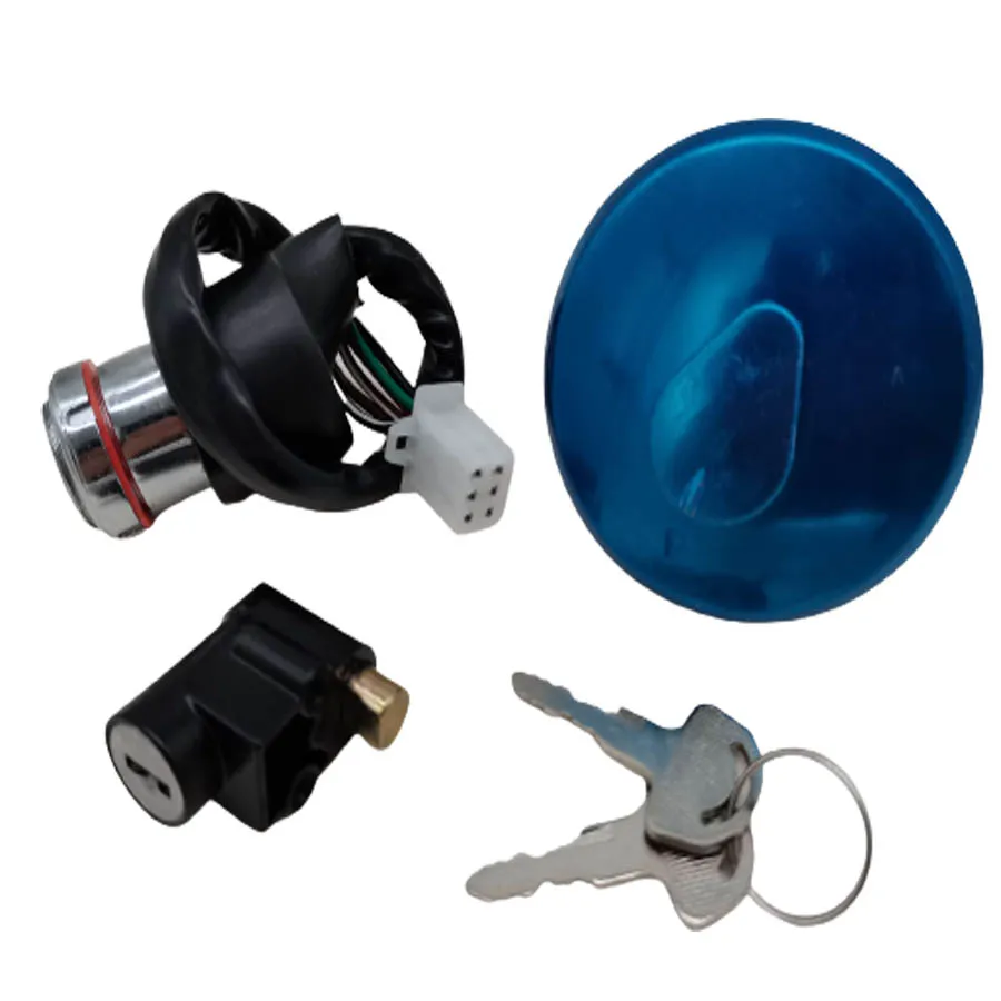 

B059 Ignition Key Start Switch For Suzuki 125cc GN125 6 Wire Power Door Lock Start Switch 150cc 200cc 250cc Pit Quad Dirt Bike