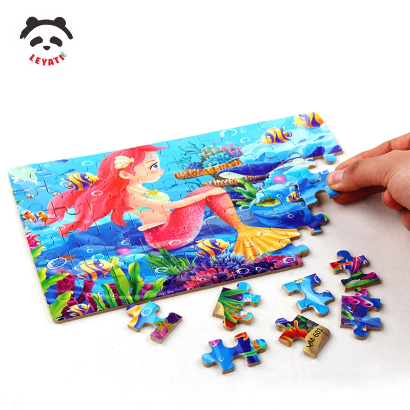 Деревянный пазл Монтессори 60 шт. детский Развивающий для раннего обучения